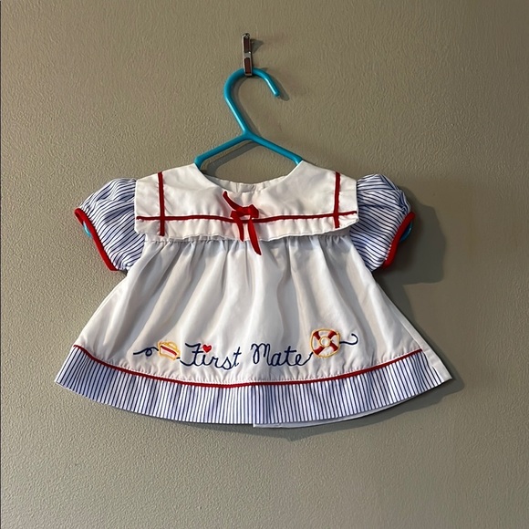First Mate Nautical Baby Dress - Picture 1 of 5